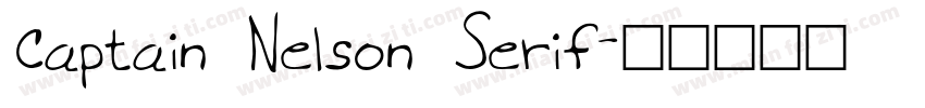 Captain Nelson Serif字体转换